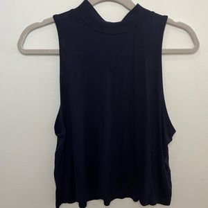 Active Basic Navy Blue Crop Top!